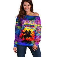 Simon Bolivar Venezuela Flag Day Off Shoulder Sweater Patriotism Precursor De La Independencia Vibrant Flag