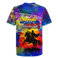 Simon Bolivar Venezuela Flag Day Rugby Jersey Patriotism Precursor De La Independencia Vibrant Flag