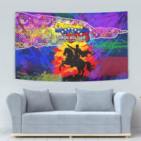 Simon Bolivar Venezuela Flag Day Tapestry Patriotism Precursor De La Independencia Vibrant Flag