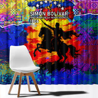 Simon Bolivar Venezuela Flag Day Window Curtain Patriotism Precursor De La Independencia Vibrant Flag