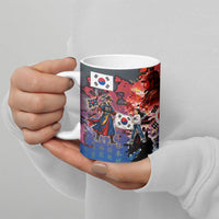 South Korea Flag Day Ceramic Mug National Pride - Traditional Warrior - Modern History