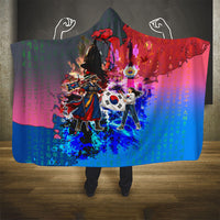 South Korea Flag Day Hooded Blanket National Pride - Traditional Warrior - Modern History