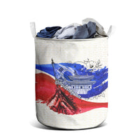 South Korea Flag Day Laundry Basket Patriotic Cultural Landmarks Map