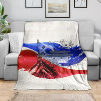 South Korea Flag Day Blanket Patriotic Cultural Landmarks Map