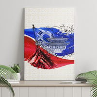 South Korea Flag Day Canvas Wall Art Patriotic Cultural Landmarks Map