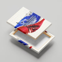 South Korea Flag Day Canvas Wall Art Patriotic Cultural Landmarks Map