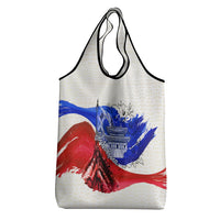 South Korea Flag Day Grocery Bag Patriotic Cultural Landmarks Map