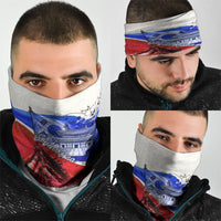 South Korea Flag Day Neck Gaiter Patriotic Cultural Landmarks Map