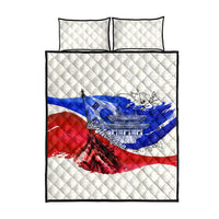 South Korea Flag Day Quilt Bed Set Patriotic Cultural Landmarks Map