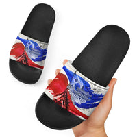 South Korea Flag Day Slide Sandals Patriotic Cultural Landmarks Map