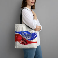 South Korea Flag Day Tote Bag Patriotic Cultural Landmarks Map