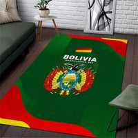 Bolivia Independence Day Area Rug Coat Of Arms Libre Y Soberana Heritage Art Broken Chains