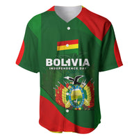 Bolivia Independence Day Baseball Jersey Coat Of Arms Libre Y Soberana Heritage Art Broken Chains