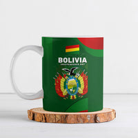 Bolivia Independence Day Ceramic Mug Coat Of Arms Libre Y Soberana Heritage Art Broken Chains