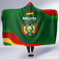 Bolivia Independence Day Hooded Blanket Coat Of Arms Libre Y Soberana Heritage Art Broken Chains