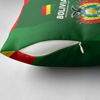 Bolivia Independence Day Pillow Cover Coat Of Arms Libre Y Soberana Heritage Art Broken Chains