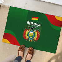 Bolivia Independence Day Rubber Doormat Coat Of Arms Libre Y Soberana Heritage Art Broken Chains