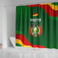 Bolivia Independence Day Shower Curtain Coat Of Arms Libre Y Soberana Heritage Art Broken Chains