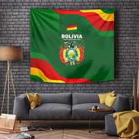 Bolivia Independence Day Tapestry Coat Of Arms Libre Y Soberana Heritage Art Broken Chains
