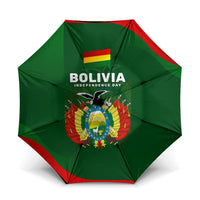Bolivia Independence Day Umbrella Coat Of Arms Libre Y Soberana Heritage Art Broken Chains