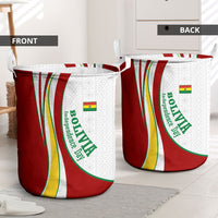 Bolivia Independence Day Map Flag Laundry Basket Freedom Heritage National Coat Of Arms Accents