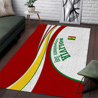 Bolivia Independence Day Map Flag Area Rug Freedom Heritage National Coat Of Arms Accents