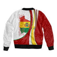 Bolivia Independence Day Map Flag Bomber Jacket Freedom Heritage National Coat Of Arms Accents