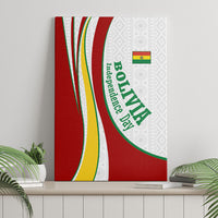 Bolivia Independence Day Map Flag Canvas Wall Art Freedom Heritage National Coat Of Arms Accents