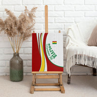 Bolivia Independence Day Map Flag Canvas Wall Art Freedom Heritage National Coat Of Arms Accents