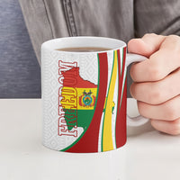 Bolivia Independence Day Map Flag Ceramic Mug Freedom Heritage National Coat Of Arms Accents