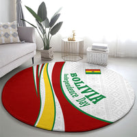 Bolivia Independence Day Map Flag Round Carpet Freedom Heritage National Coat Of Arms Accents
