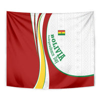 Bolivia Independence Day Map Flag Tapestry Freedom Heritage National Coat Of Arms Accents