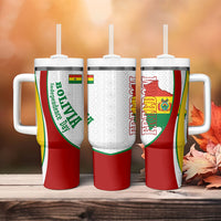 Bolivia Independence Day Map Flag Tumbler With Handle Freedom Heritage National Coat Of Arms Accents