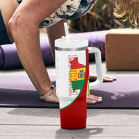 Bolivia Independence Day Map Flag Tumbler With Handle Freedom Heritage National Coat Of Arms Accents