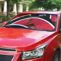 Trinidad And Tobago Independence Day Scarlet Ibis Auto Sun Shade Steelpan Heritage National Flag