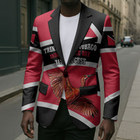 Trinidad And Tobago Independence Day Scarlet Ibis Blazer Steelpan Heritage National Flag