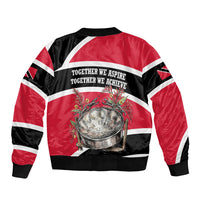 Trinidad And Tobago Independence Day Scarlet Ibis Bomber Jacket Steelpan Heritage National Flag