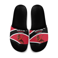 Trinidad And Tobago Independence Day Scarlet Ibis Slide Sandals Steelpan Heritage National Flag