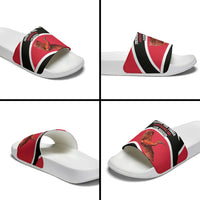 Trinidad And Tobago Independence Day Scarlet Ibis Slide Sandals Steelpan Heritage National Flag