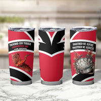 Trinidad And Tobago Independence Day Scarlet Ibis Tumbler Cup Steelpan Heritage National Flag