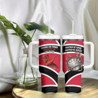 Trinidad And Tobago Independence Day Scarlet Ibis Tumbler With Handle Steelpan Heritage National Flag