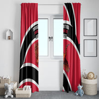 Trinidad And Tobago Independence Day Scarlet Ibis Window Curtain Steelpan Heritage National Flag