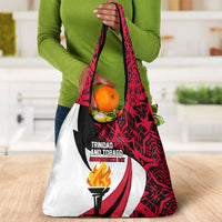 Trinidad And Tobago Independence Day Grocery Bag Freedom Torch Heritage Symbols