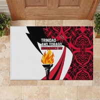 Trinidad And Tobago Independence Day Rubber Doormat Freedom Torch Heritage Symbols