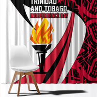 Trinidad And Tobago Independence Day Window Curtain Freedom Torch Heritage Symbols