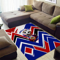 Haiti World Football Mondyal 2026 Area Rug Pride Ayiti Caribbean Culture Patriotic Crest