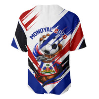 Haiti World Football Mondyal 2026 Baseball Jersey Pride Ayiti Caribbean Culture Patriotic Crest