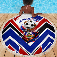 Haiti World Football Mondyal 2026 Beach Blanket Pride Ayiti Caribbean Culture Patriotic Crest