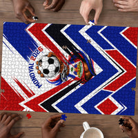 Haiti World Football Mondyal 2026 Puzzle Pride Ayiti Caribbean Culture Patriotic Crest