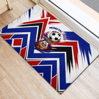 Haiti World Football Mondyal 2026 Rubber Doormat Pride Ayiti Caribbean Culture Patriotic Crest